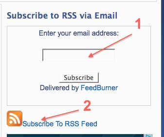 feedburner rss form