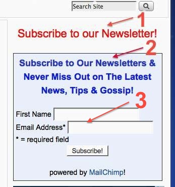 Mailchimp subscribe form