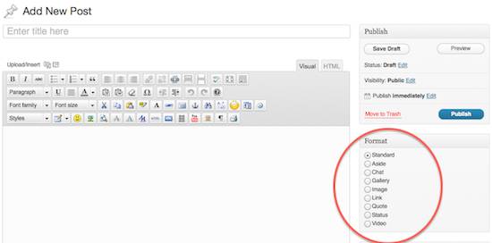 WordPress Post Formats