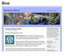 weaver blue subtheme