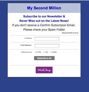 Subscribe Form