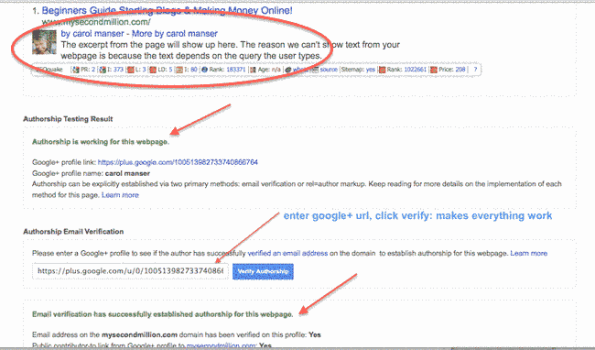 rich snippets working