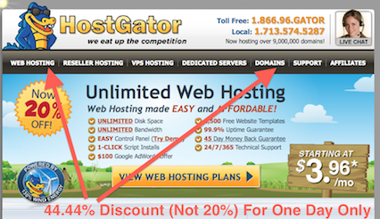 hostgator sale