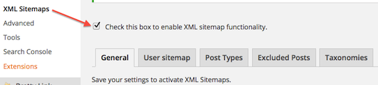 SEO XML Settings